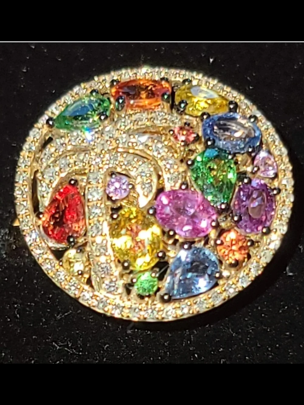 EFFY *Rare Find* Brand New 14K Gold Multi-Stone Ring Size 7